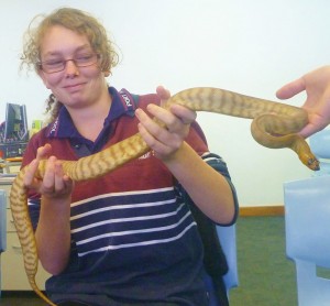 Christina and python