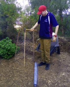 Michael in the garden